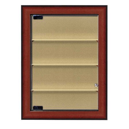 United Visual Products Indoor Enclosed Combo Board, 48"x36", Blk Frame/Wht Porc & Dark Spruce UVCB4836B-WHTPORC-DRKSPR